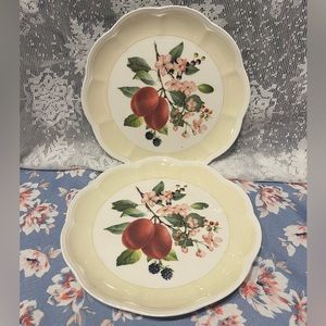 Lenox Orchard in Bloom Plum Blossom Set of 2 plates